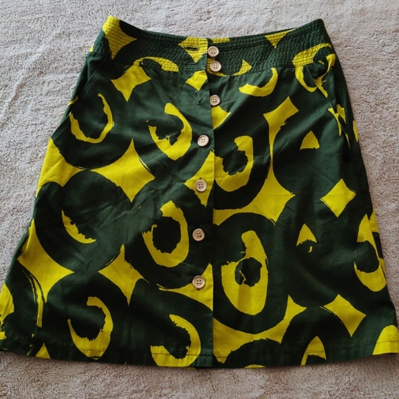 Marimekko for Anthropologie Print Skirt Size 2 - Picture 2 of 4